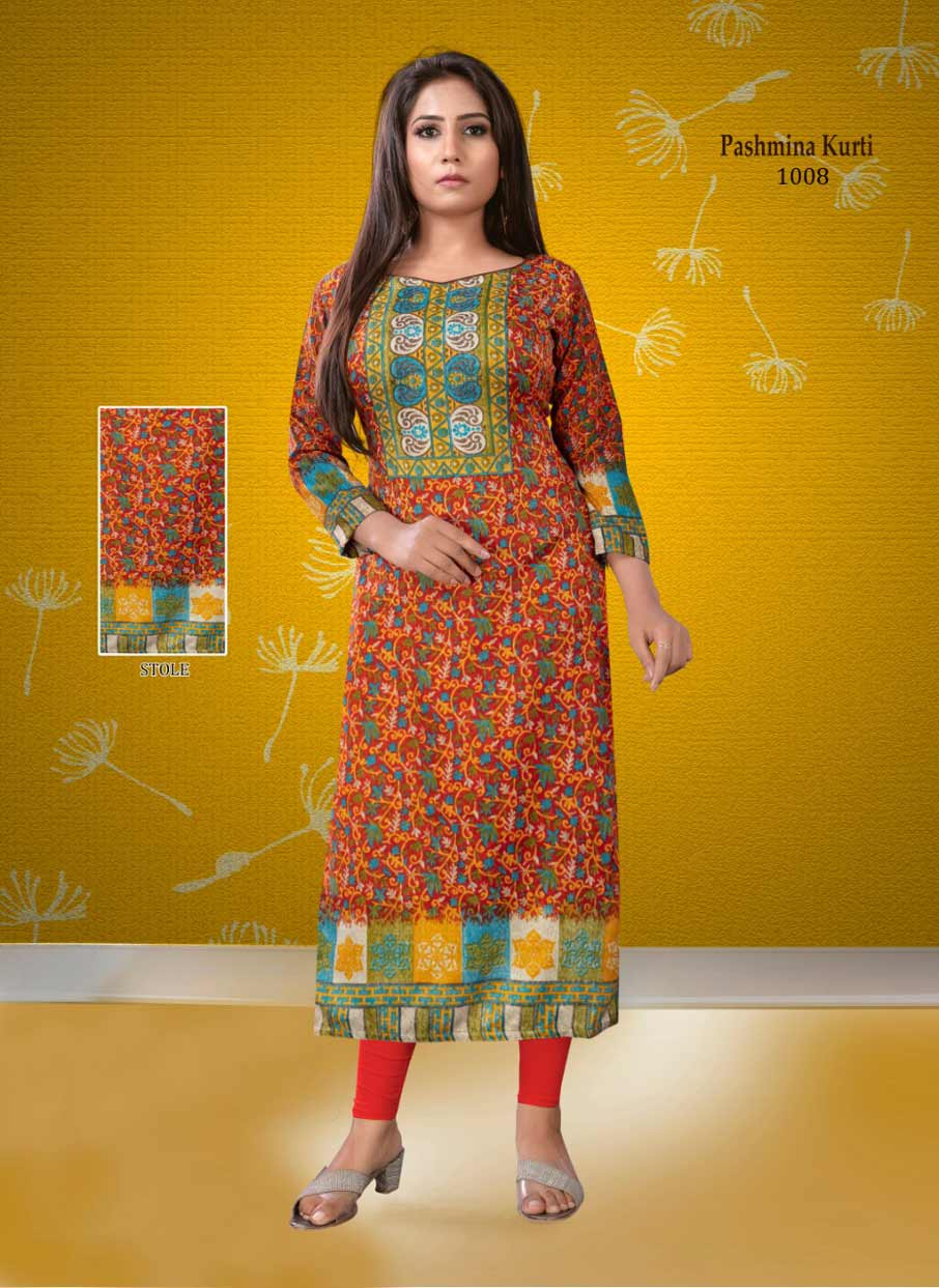 Pashmina Vol-1 Long Stitched Kurti Catalogue Set Pashmina Vol-1 Long Stitched Kurti Catalogue Set